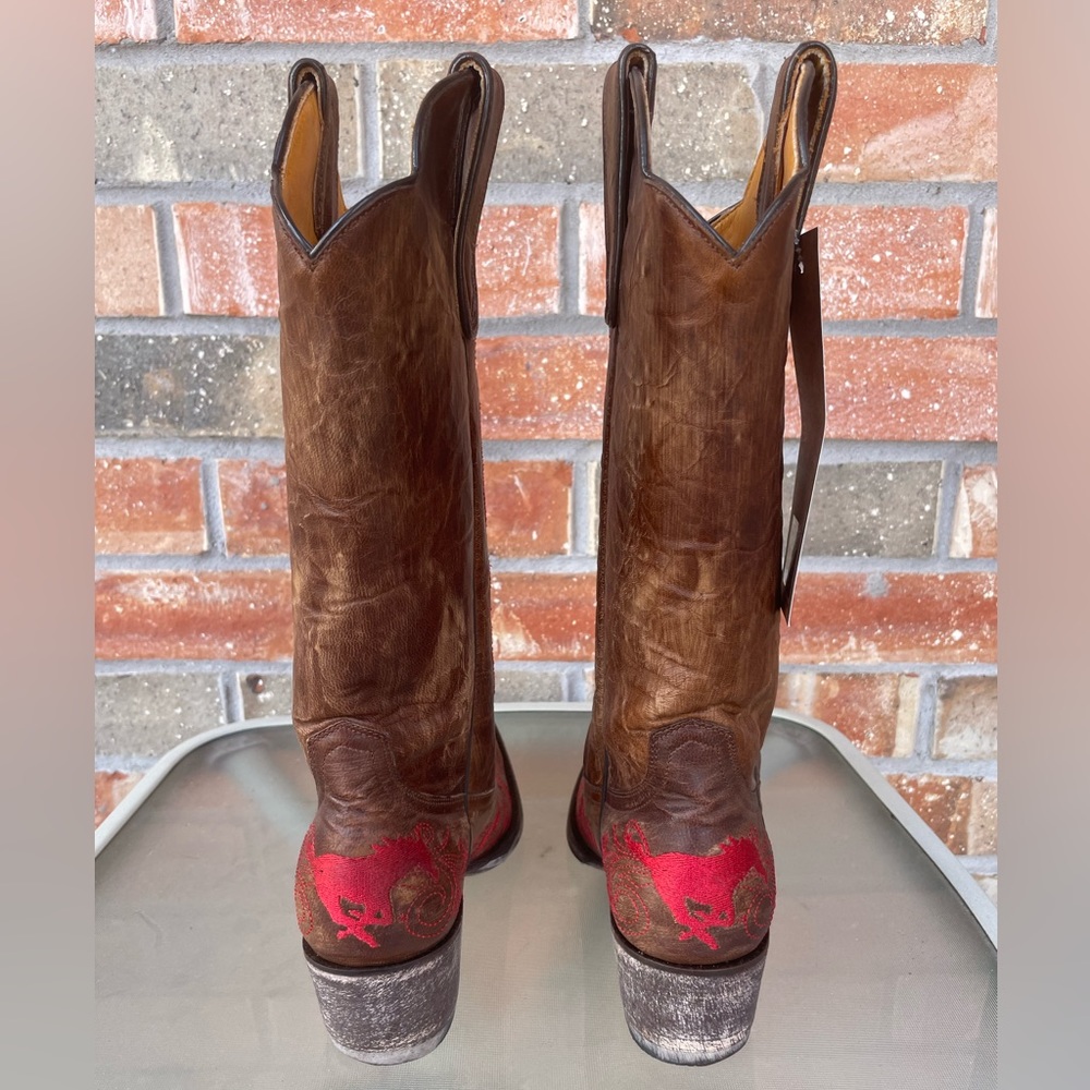 SMU Mustangs Gameday Cowboy Boots - Picture 8 of 9